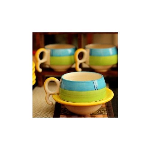 Ceramic Cup Saucers, Capacity: 150ml, Packaging Type: Box