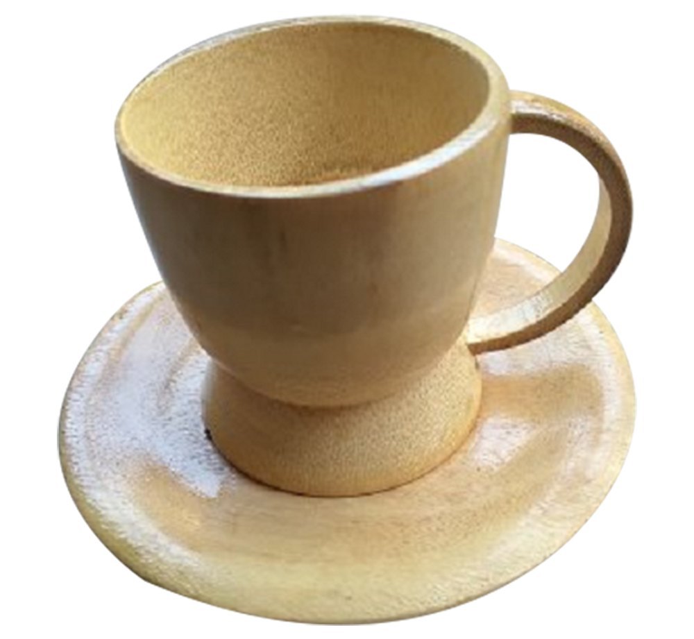 Bamboo Cup Plate Set