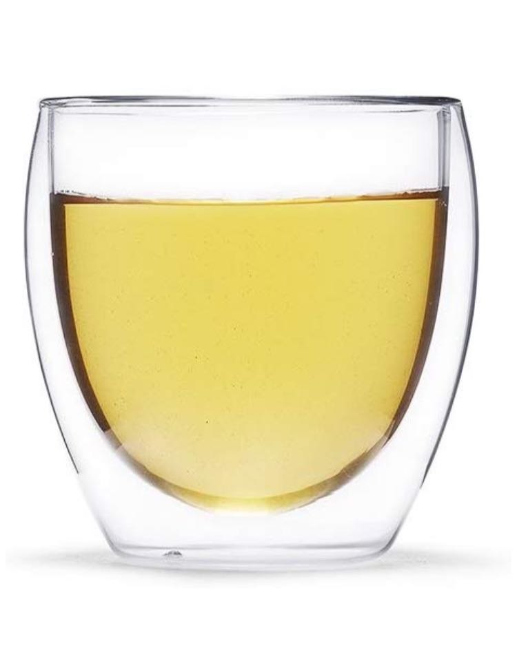 Transparent Modern Double Walled Glass, For Parties, Capacity: 250 ML