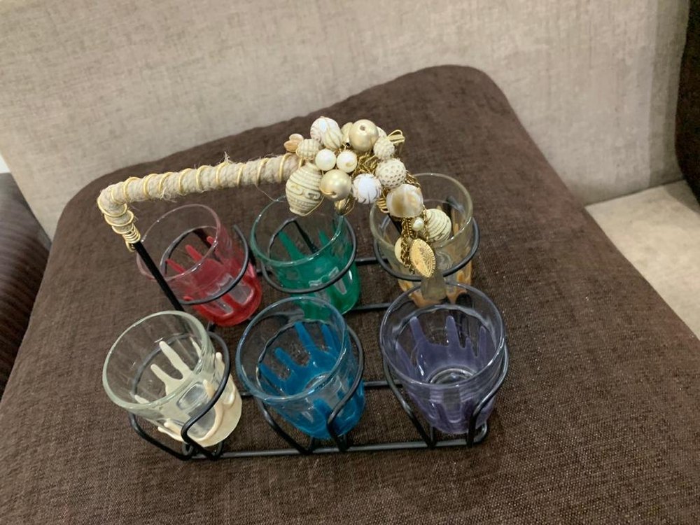 Apple Multicolor CUTTING CHAI STAND, For Restaurant