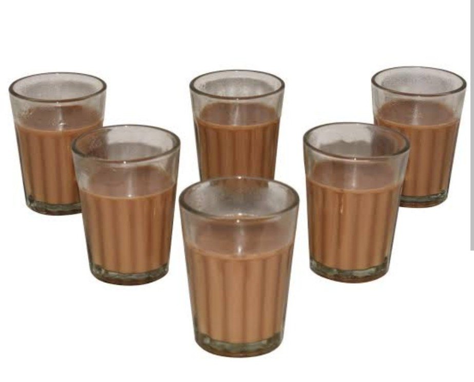 144 Piece Transparent Cutting Tea Glass Set, For Office, Size: 3 Inch
