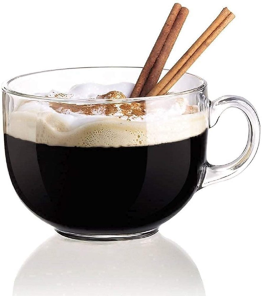 Clear Glass Coffee Cup, Glassware Tea Cup - 6 Pieces, White, 190 ml, For Home, Packaging Type: Box