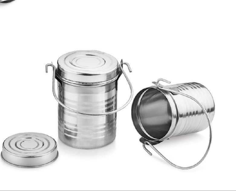 Silver Plain Stainless Steel Milk Pot, For Home