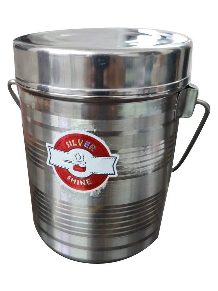 Silver Shine Plain Stainless Steel Milk Pot, For Home