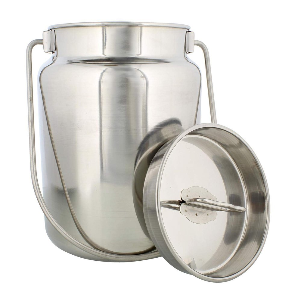 Silver Plain Polished Stainless Steel Milk Pot, For Home
