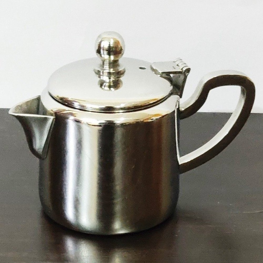 Silver Plain Stainless Steel Milk Pot, Size: 7inch(Height)