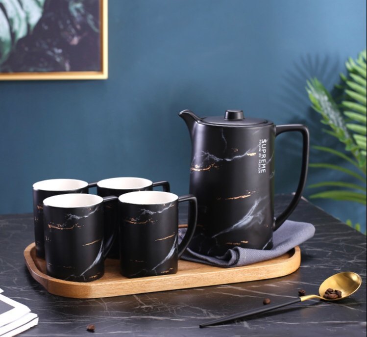 Rack Jack Multicolor Teapot Kettle with Wooden Handle, For Home