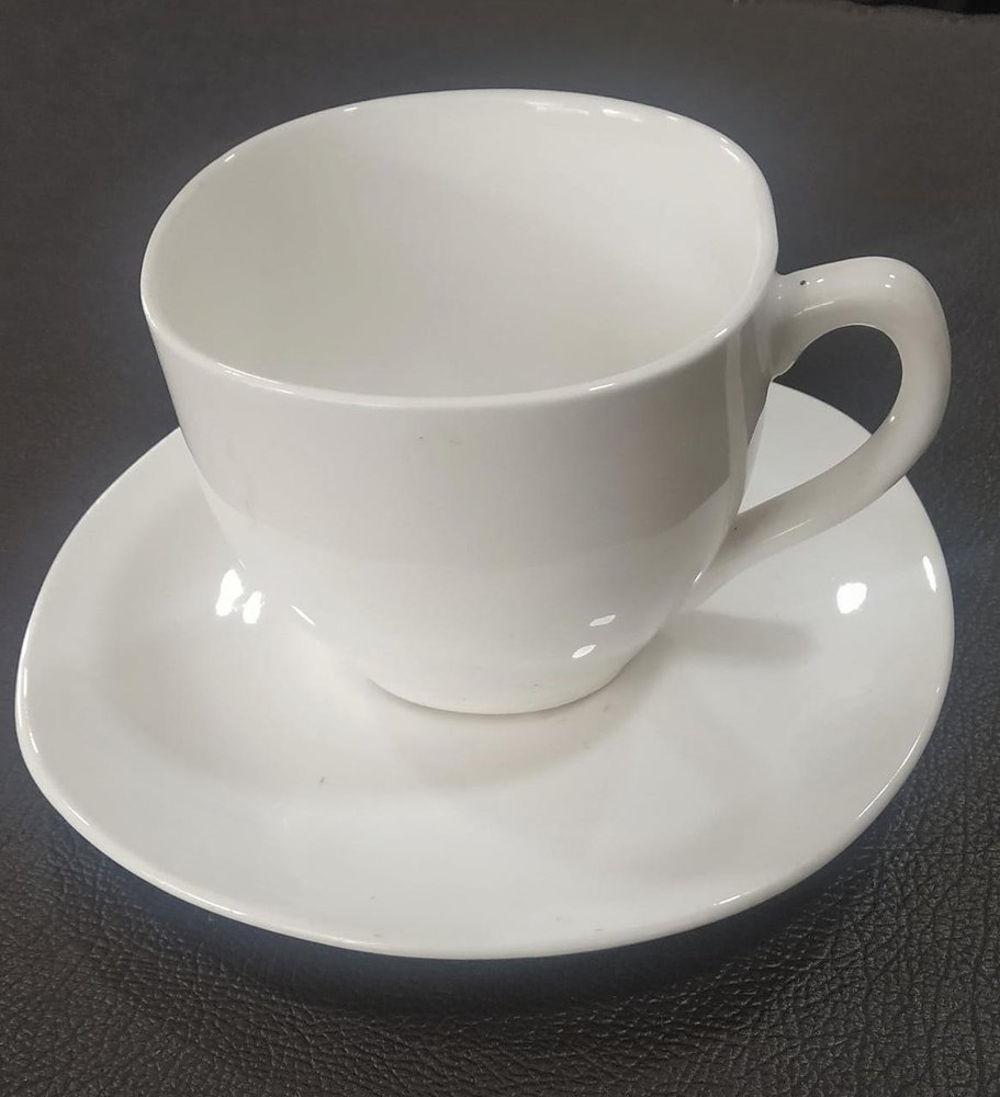 Plain White Melamine Tea Cup Set, For Home, Size: 4inch