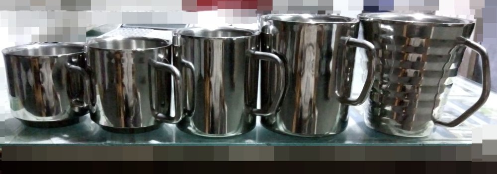 Cerron Mirror Polished Stainless Steel Cups, For Home, Grade: Ss 304