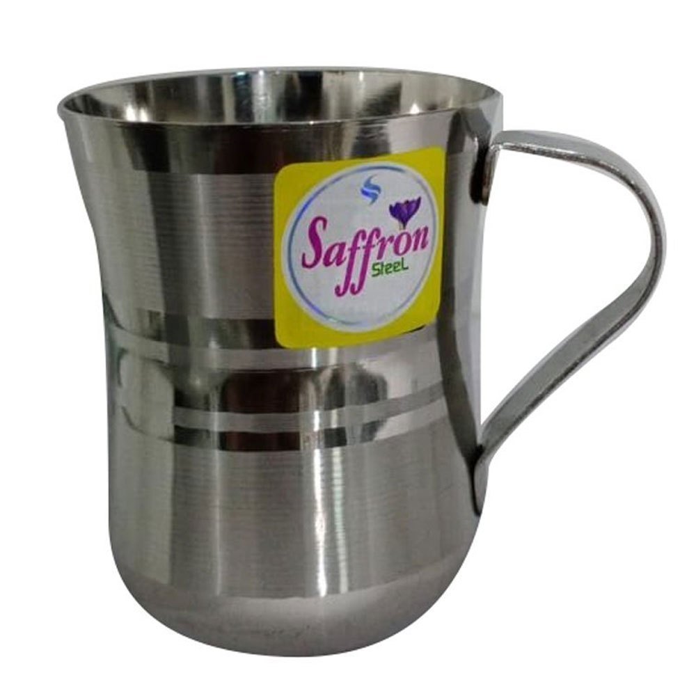 Silver Mirror Polished Stainless Steel Coffee Cup, Material Grade: SS202, Capacity: 100ml