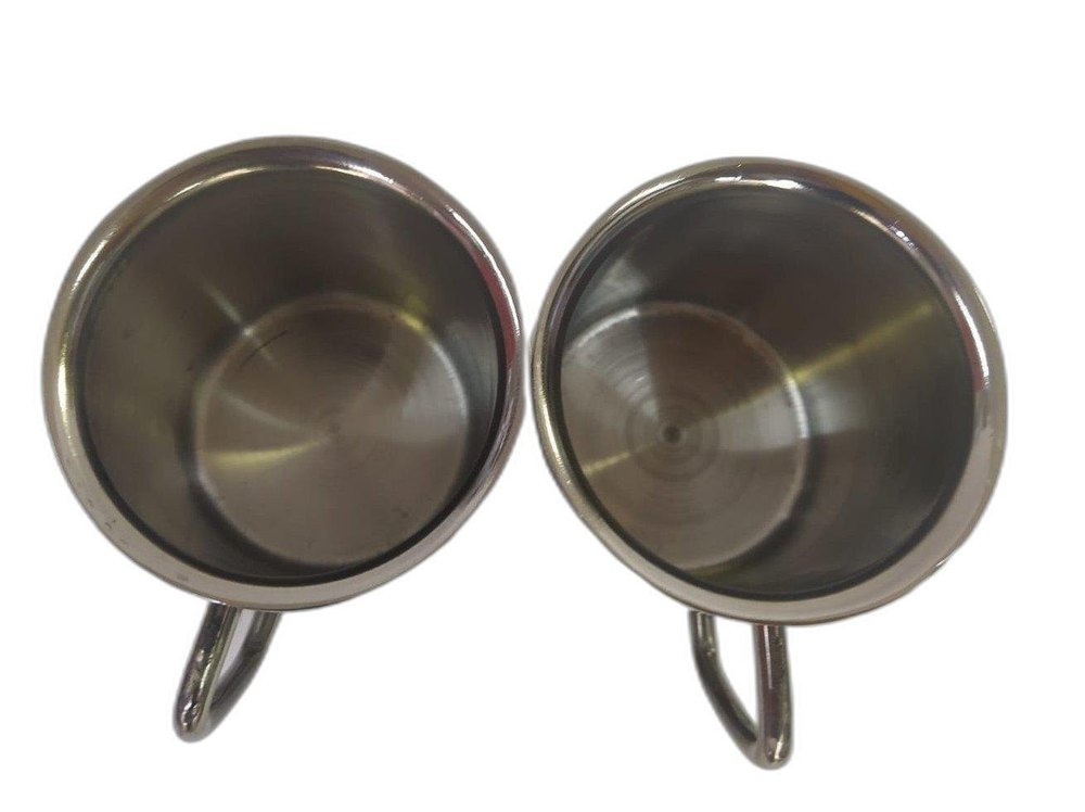 Silver Polished Swara Stainless Steel Coffee Cup, For Home, Capacity: 90ml