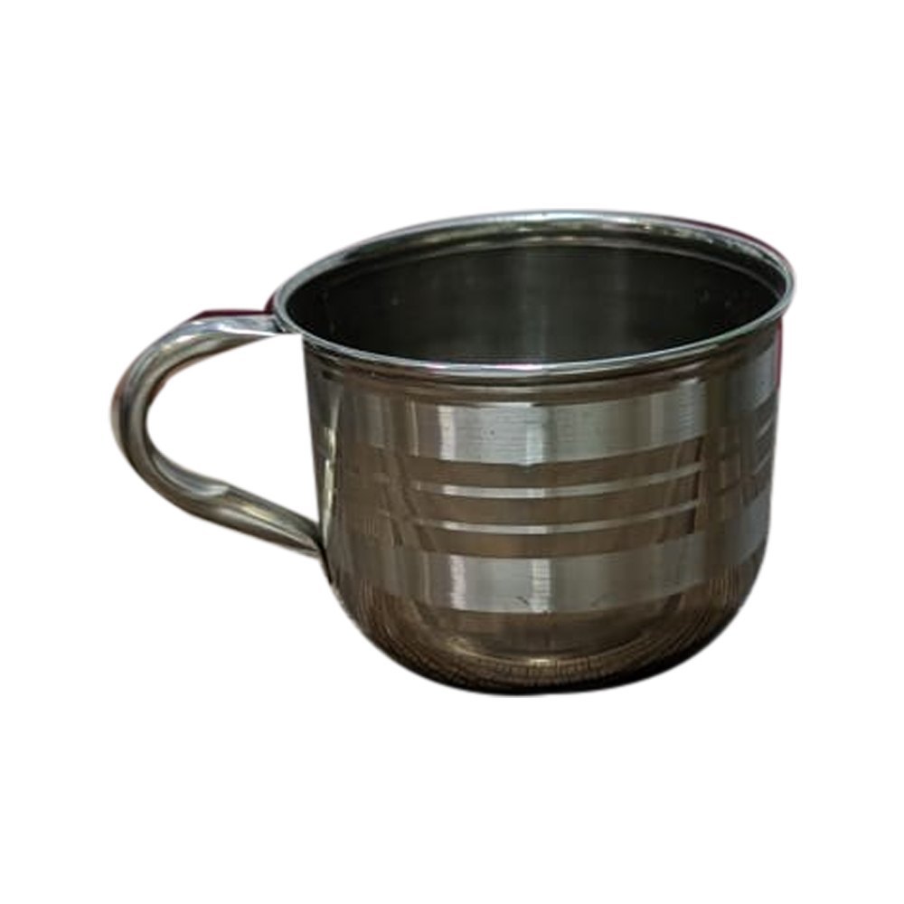 Silver Polished 125ml Stainless Steel Coffee Cup, For Home, Grade: 302