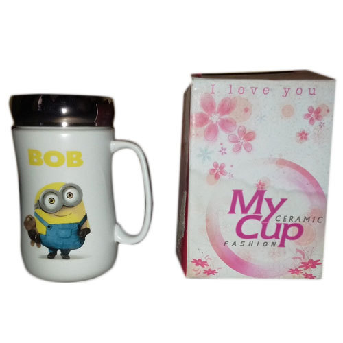 White Coffee Cup, Size: 8 Inch