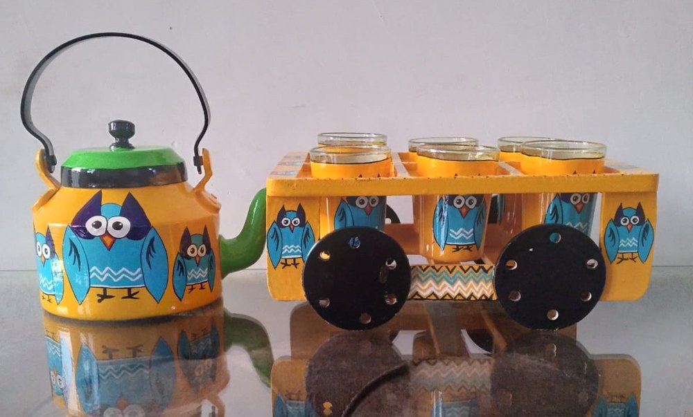 Hand Painted Kettle Set