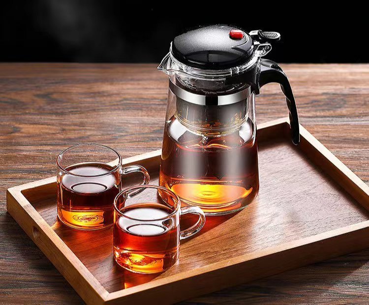 1 Glass Kettle With Infuser 750ml, For Kitchen Storage