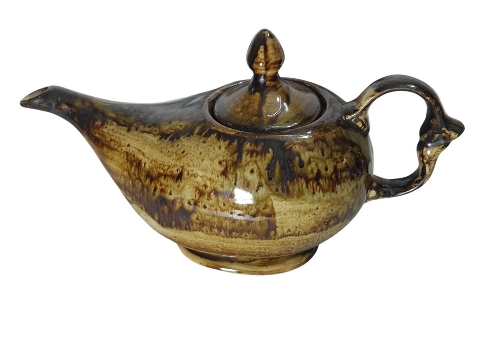 Brown Handcrafted Ceramic Tea Pot