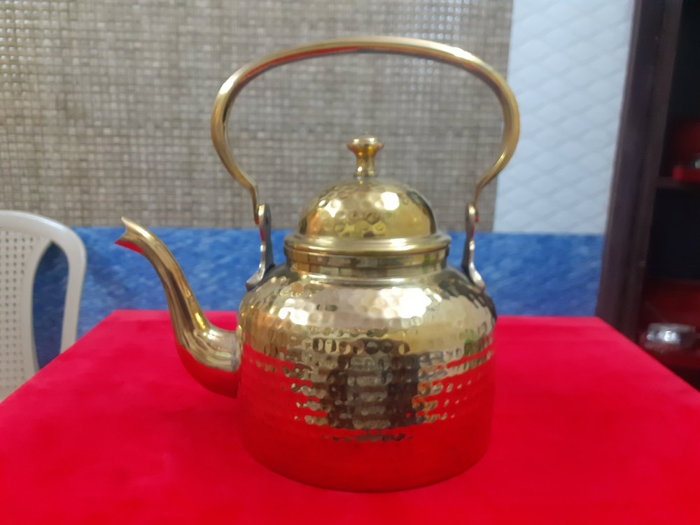 Brass Silver Teapot, For Home, Size: 1 Litter
