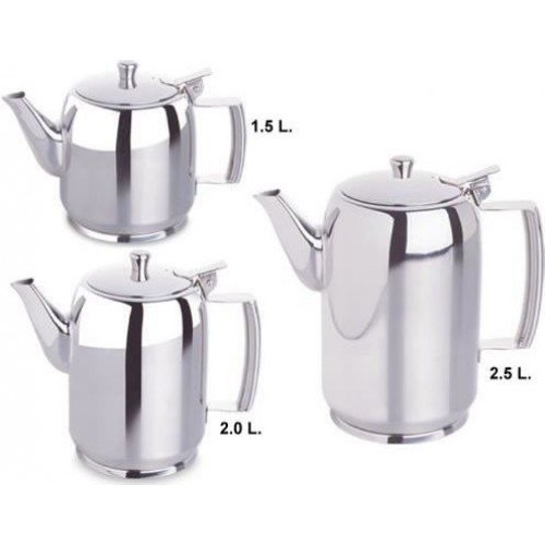 Silver Steel Tea & Coffee Server Pot