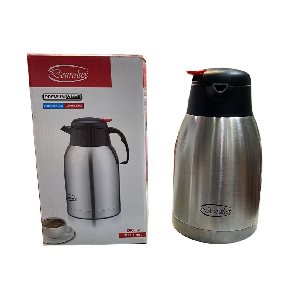 Premium Steel 2000ml Deuralux Coffee Pot, For Home