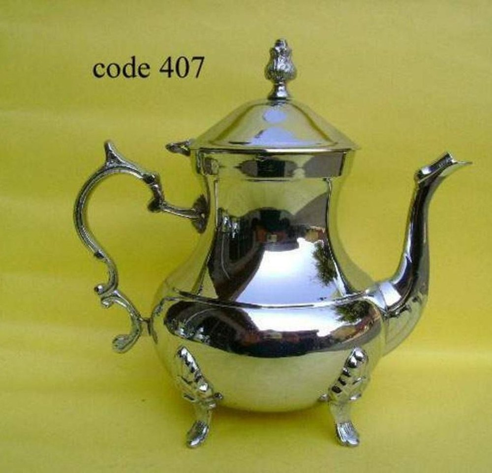 Brass Silver Tea Kettle, For Homes And Hotel