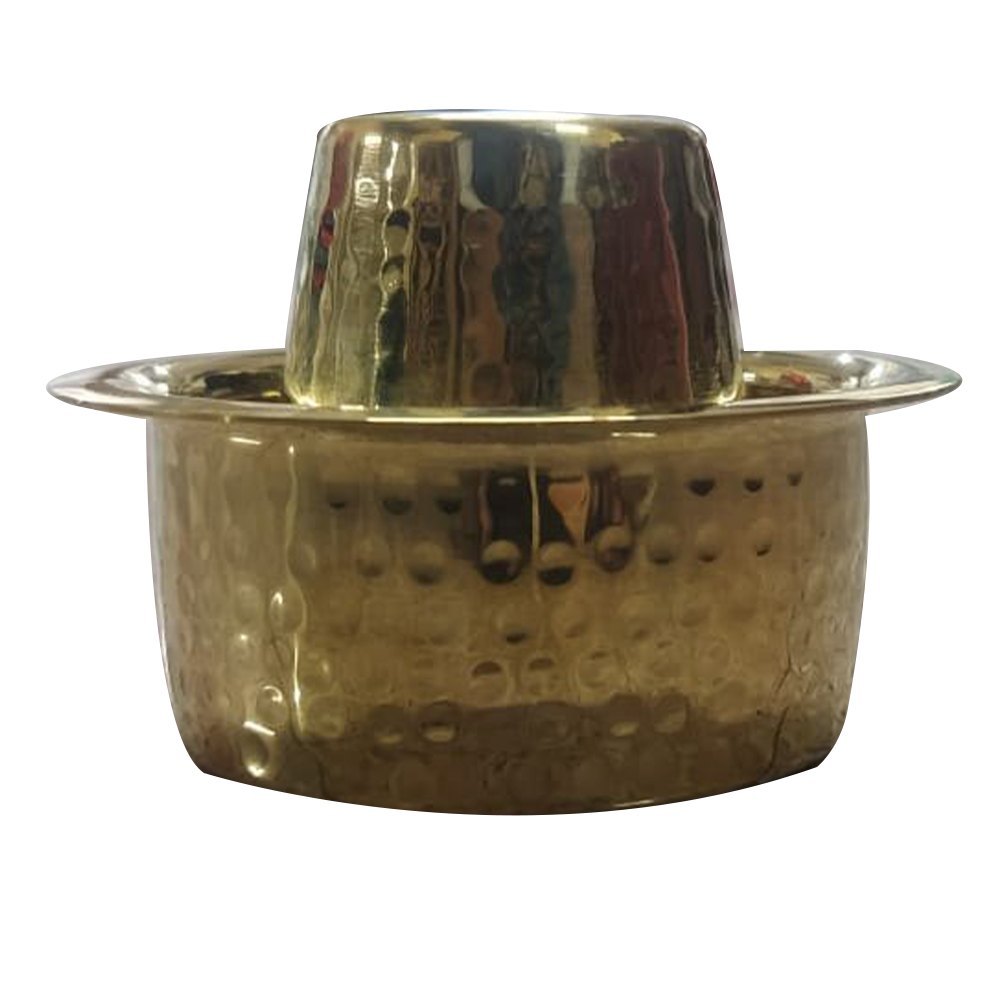 Brass Polished Coffee Dabra Set, 400g