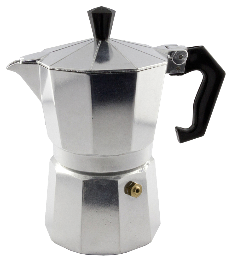 Silver Alluminium Coffee Moka Pot Maker, For Home