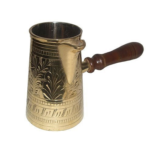 Brass Turkish Kettle/Metal Coffee Pot, Model Name/Number: TK-7, Size: 6 Inch