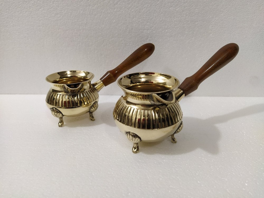 Turkish Brass Coffee Pot set of 2, For Home