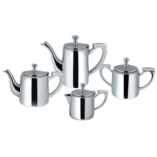 Silver Stainless Steel Coffee Pot, For Hotel