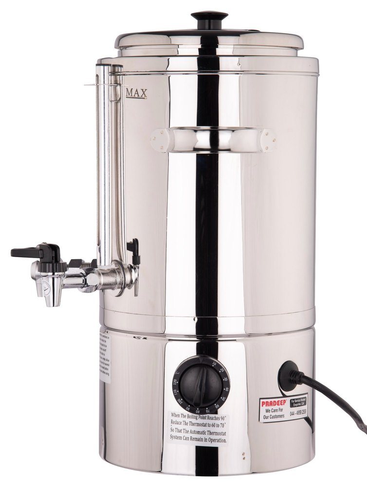 Plain Cylindrical Stainless Steel Tea Coffee Air Pot