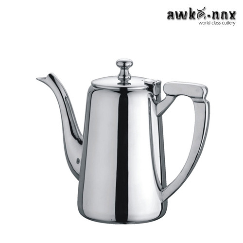 Awkenox Silver Steel Coffee Pot, For Hotels, For Home