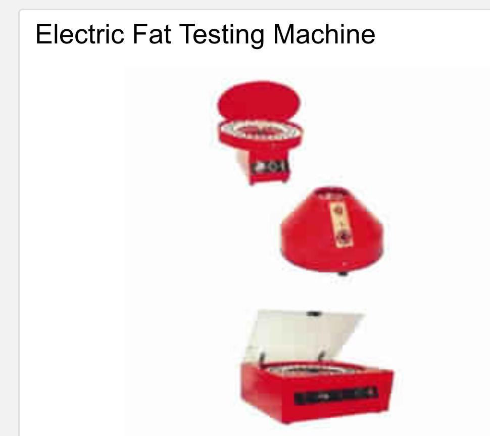 Stainless Steel ELECTRIC FAT TESTING MACHINE