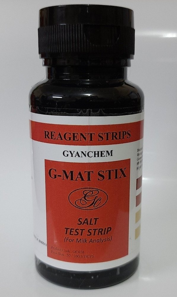Plastic G Mat Strix Salt Test Strips, For Milk Testing Use Only, 25 mIU/mL