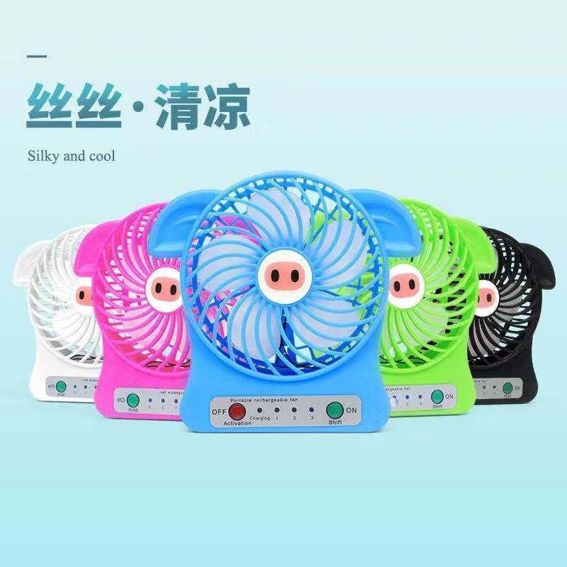 Plastic mic color Mini Portable USB Fan