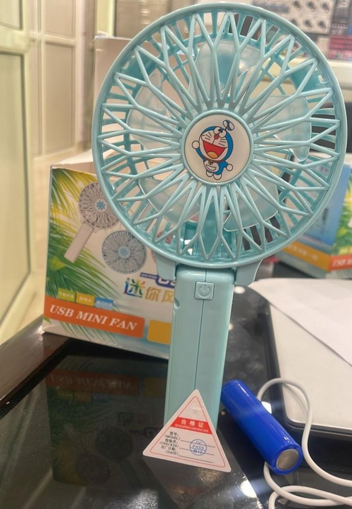 Normal ABS Mini Handy Fan, Mini Fan, Full Speed, Size: Medium