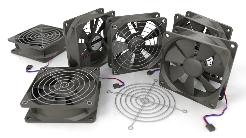 24v Plastic Cooling Fans, Size: 1220 X 120 X 32, 24