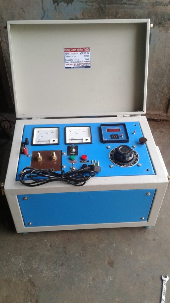 200-5000 Amp Mild Steel Primary Current Injection Test Set, For Industrial