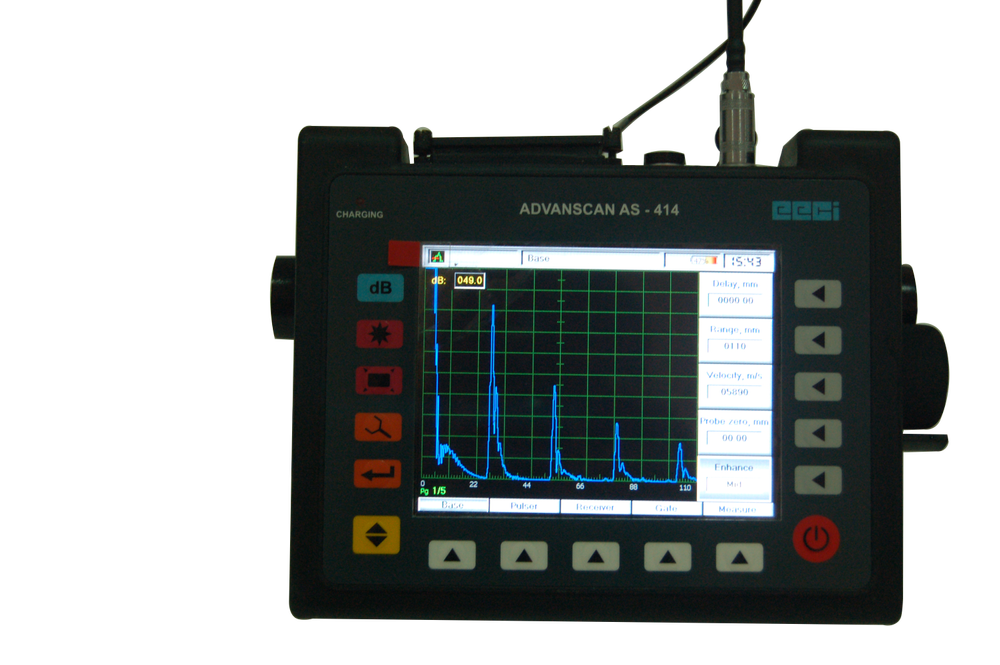 Advanscan AS-414 - Ultrasonic Portable Flaw Detector, 1.8 Kg, 200(l) X 164(h) X 92(w) mm