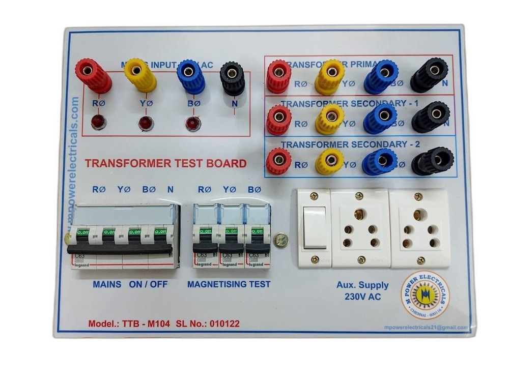 Transformer Test Board, Model Name/Number: TTB-M104
