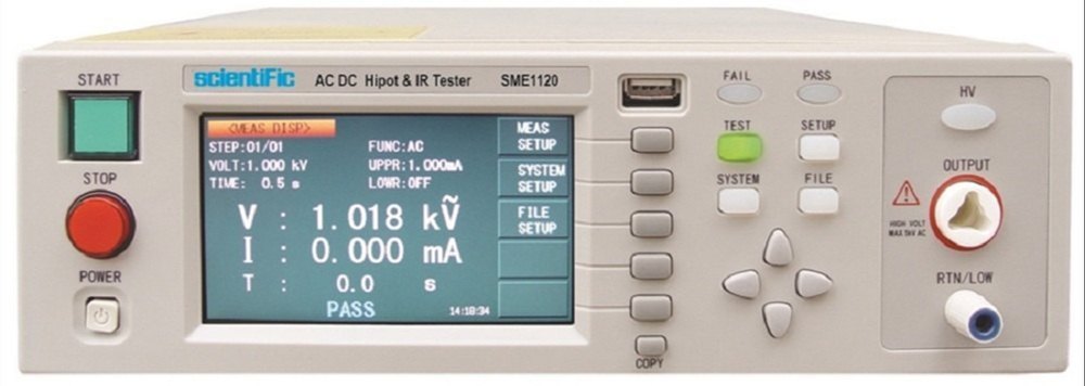 SME1120 Scientific AC DC Hipot IR Tester