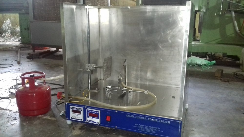 Blue Stainless Steel Needle Flam Tester, For Laboratory
