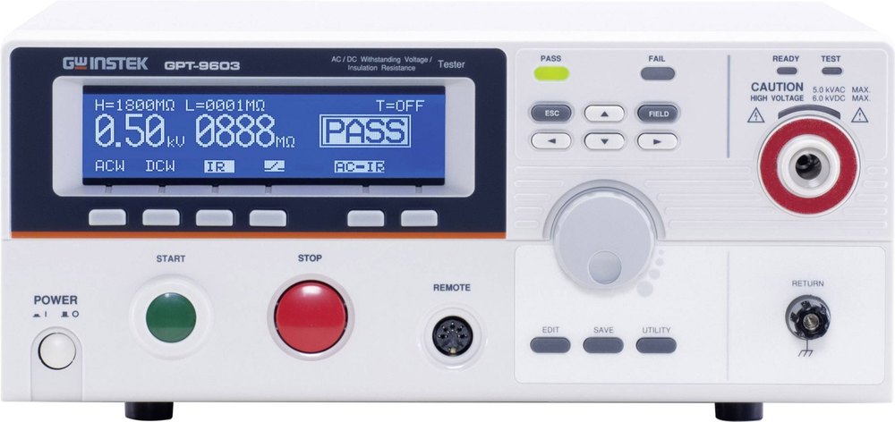 High Voltage Hi Pot Tester, For Industrial, Model Name/Number: GPT-9601