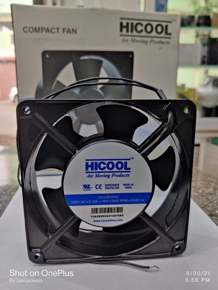 100 W Plastic AC Axial Fan, For Industrial
