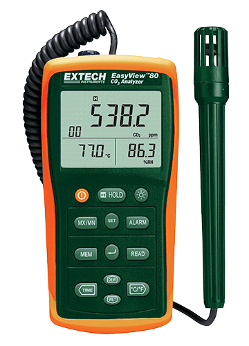 Extech EA80 EasyView Indoor Air Quality Meter/Datalogger for Industrial