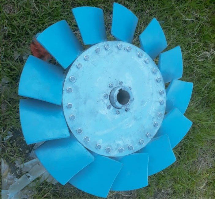 Fiberglass Reinforced Polyester Cross Flow FRP Fan Blades Cooling Tower, Natural Draft, Cooling Capacity: 1000CFM To 50000CFM