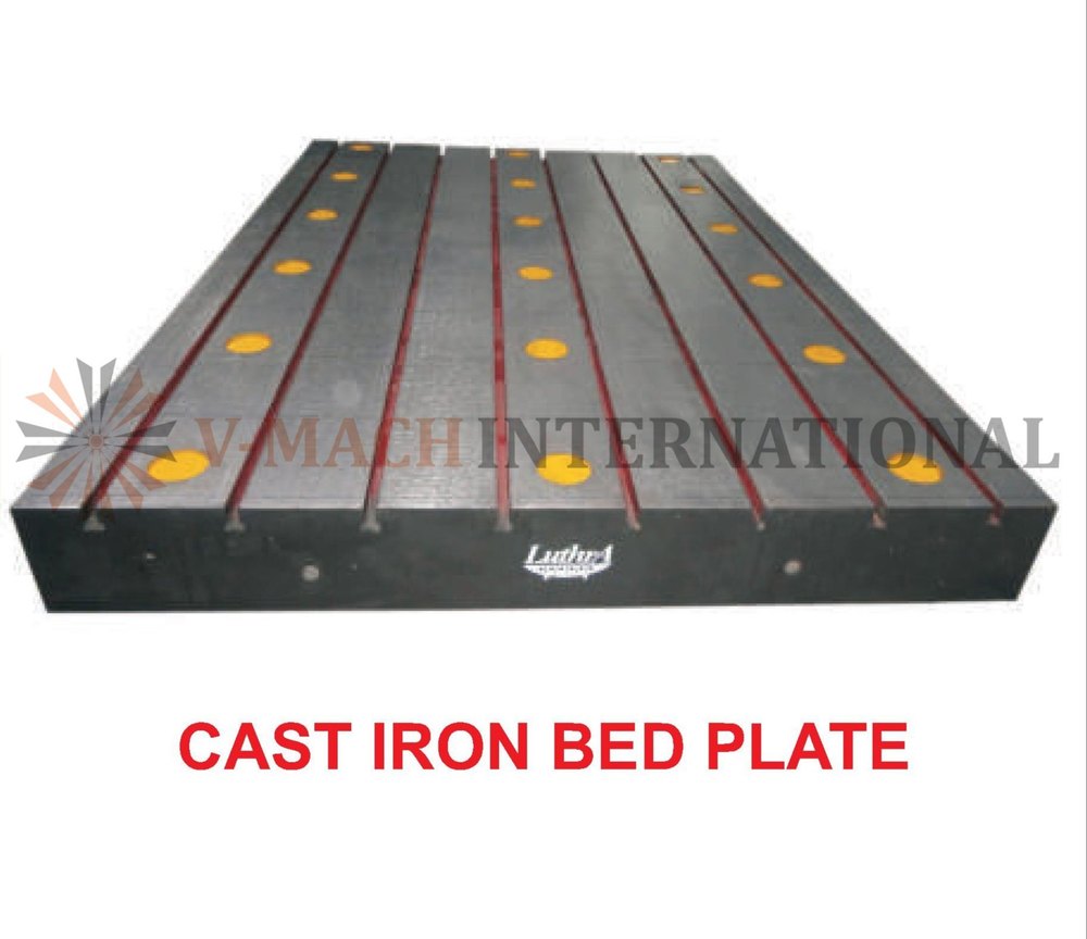 LUTHRA Cast Iron Bed Plate, Micron