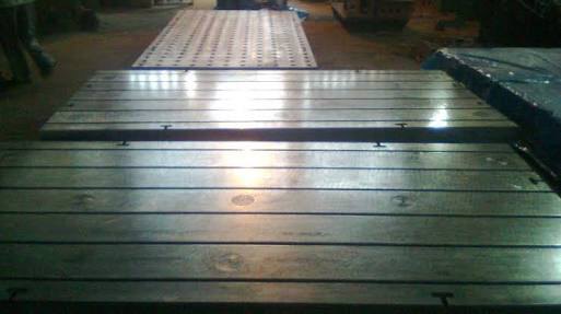 Bhawani Rectangular Cast Iron T Slotted Floor Plate