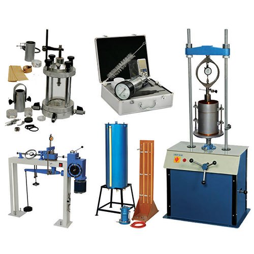 White Mild Steel Soil Testing Lab Equipment, Automation Grade: Automatic