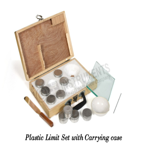 Polished PLASTIC LIMIT APPARATUS / Plastic Limit Set with Carrying Case, For Soil Testing Equipment
