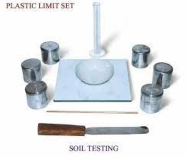 PLASTIC LIMIT APPARATUS / Plastic Limit Set with Carrying Case, For Soil Testing Equipment, Polished